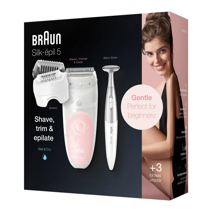 Braun Silk-épil 5 Wet & Dry Epilator with 4 Extras