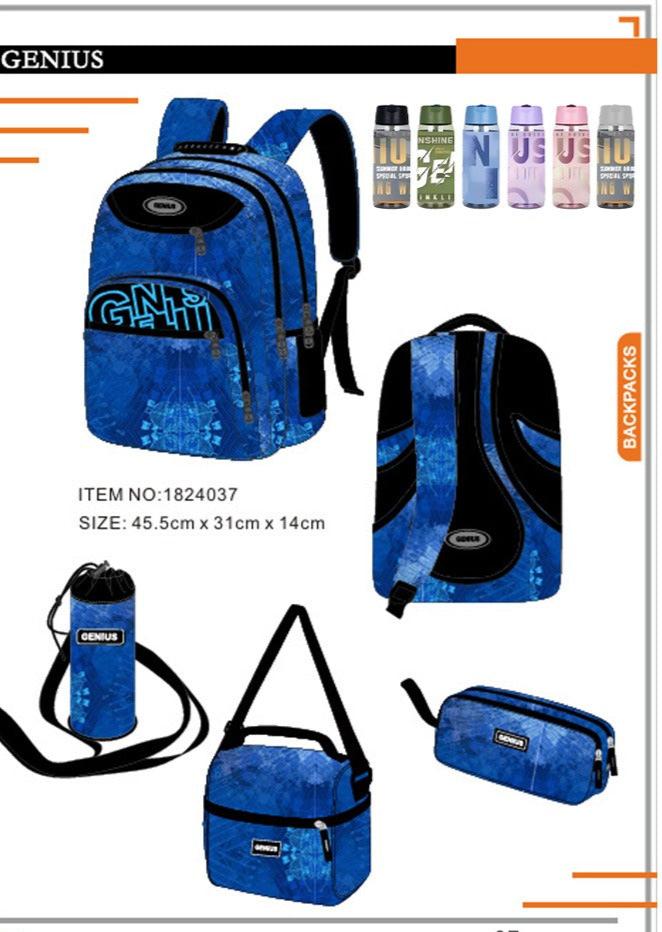 Backpack 45.5cm 5pcs Set