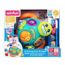 Winfun Pull Along Sort 'N Learn Turtle