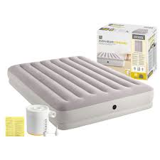 Intex Prestige Downy Large inflatable mattress for 2 people with inflator included