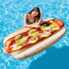Intex Inflatable Giant Hotdog Mattress Lilo 1.8 m x 89cm