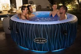 Bestway Lay-Z-Spa Hollywood AirJet Spa with LED Lights 196x66cm, 4-6 person