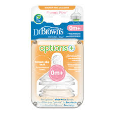 Dr. Brown's Options +, Wide Mouth Silicone Nipple for Premature 0m+