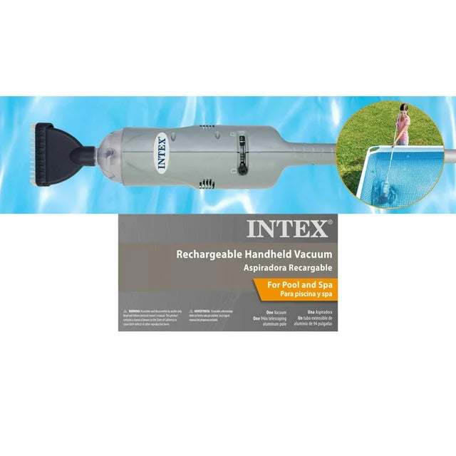Intex Cleaning Above Ground Swimming Pool Rechargeable Handheld Vacuum