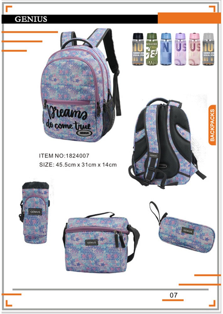 Backpack 45.5cm 5pcs Set