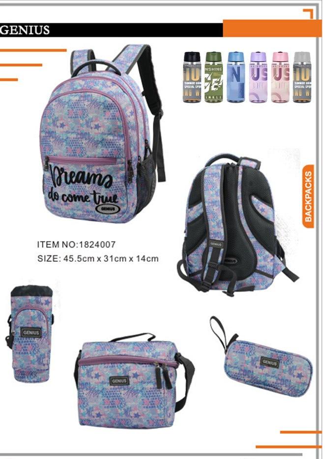 Backpack 45.5cm 5pcs Set