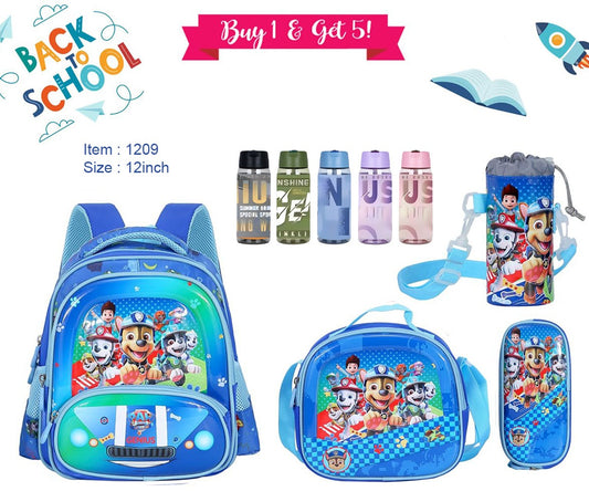 Character Backpack 30cm 5pcs Set