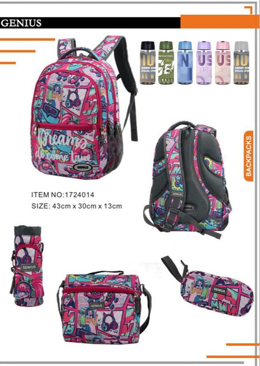 Backpack 43cm 5pcs Set