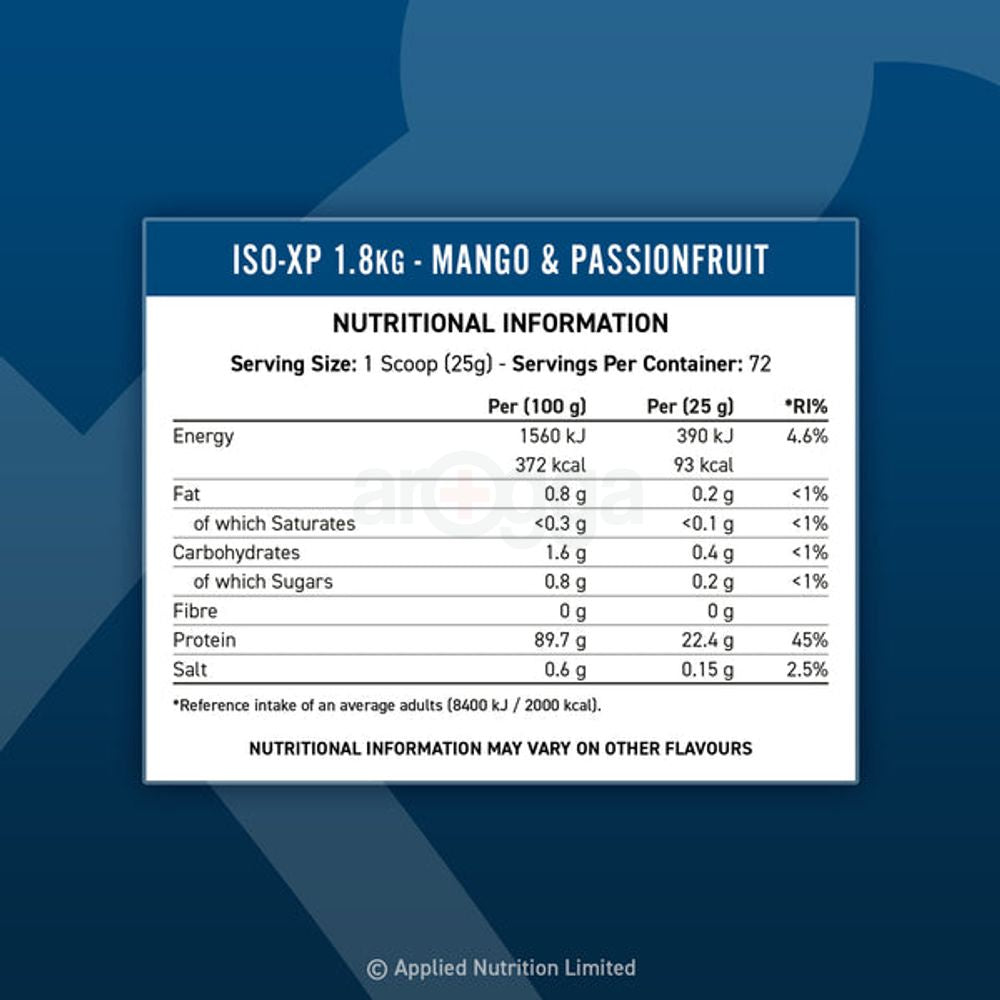 Applied Nutrition ISO-XP 72srv