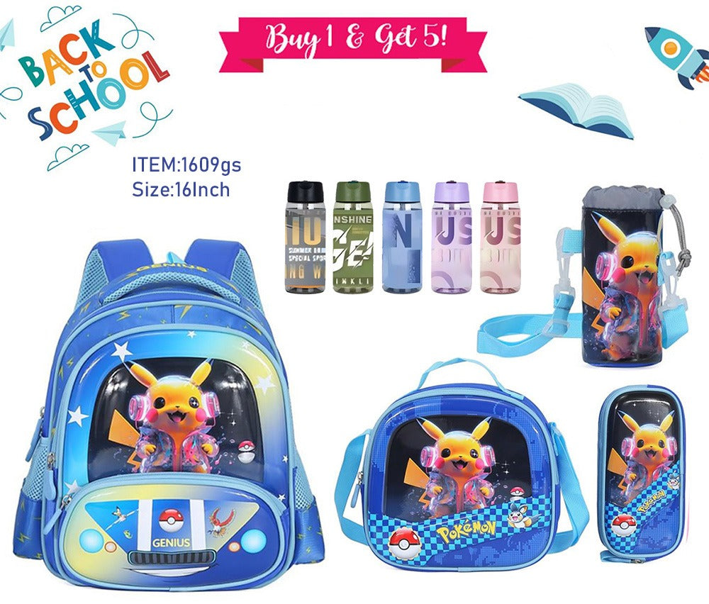 Character Backpack 41cm 5pcs Set