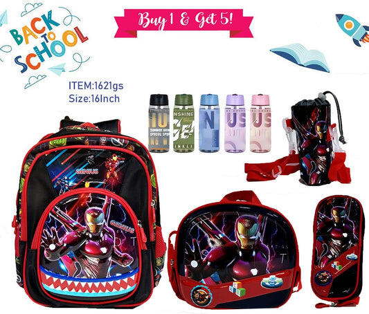 Character Backpack 41cm 5pcs Set