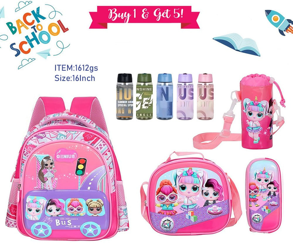 Character Backpack 41cm 5pcs Set