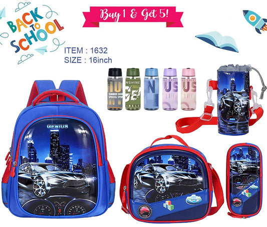 Character Backpack 41cm 5pcs Set