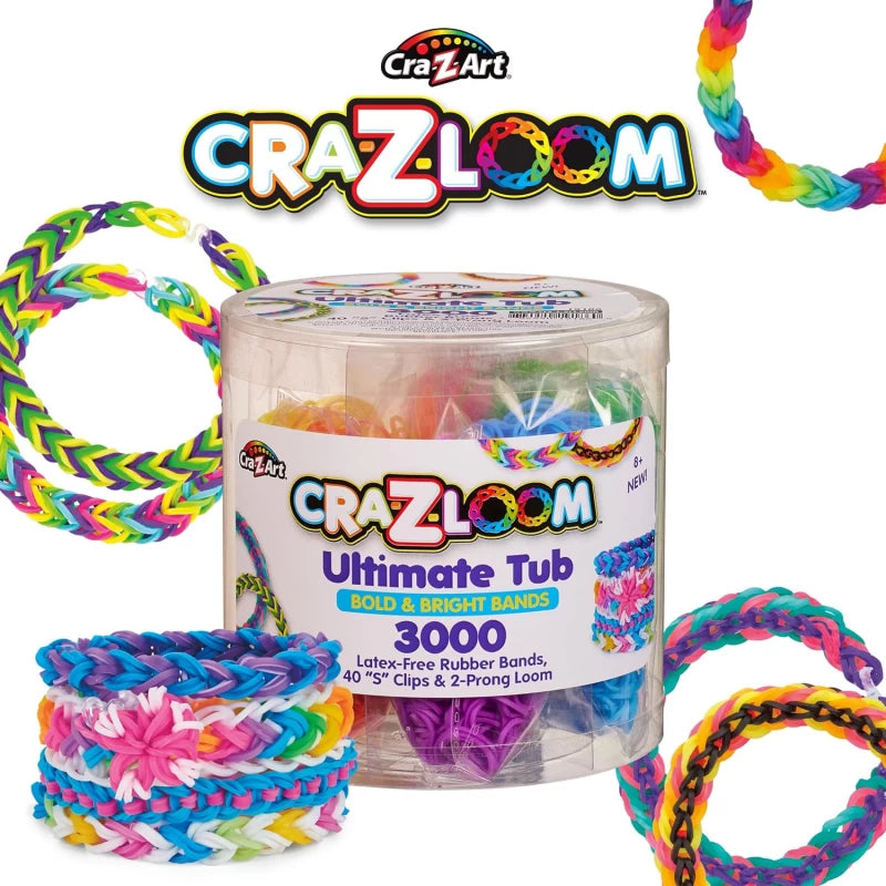 CRA-Z-ART Loom Ultimate Tub 3000 Bands