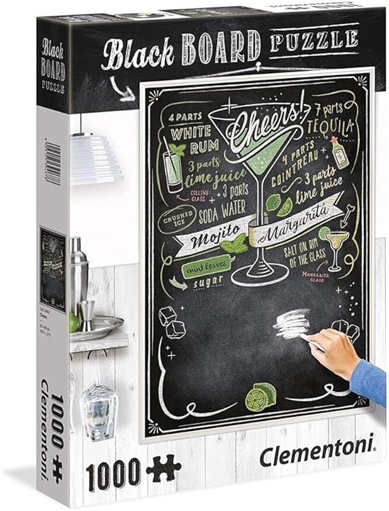 Clementoni - Blackboard Puzzle for Adults - Cheers - 1000 Pieces