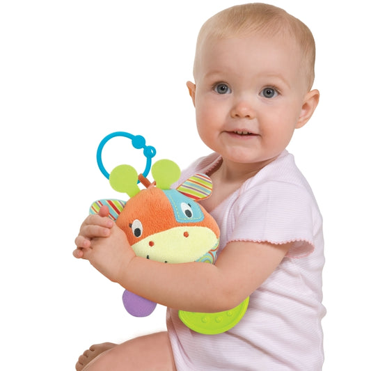 Winfun Round Patch the Giraffe Teether Rattle