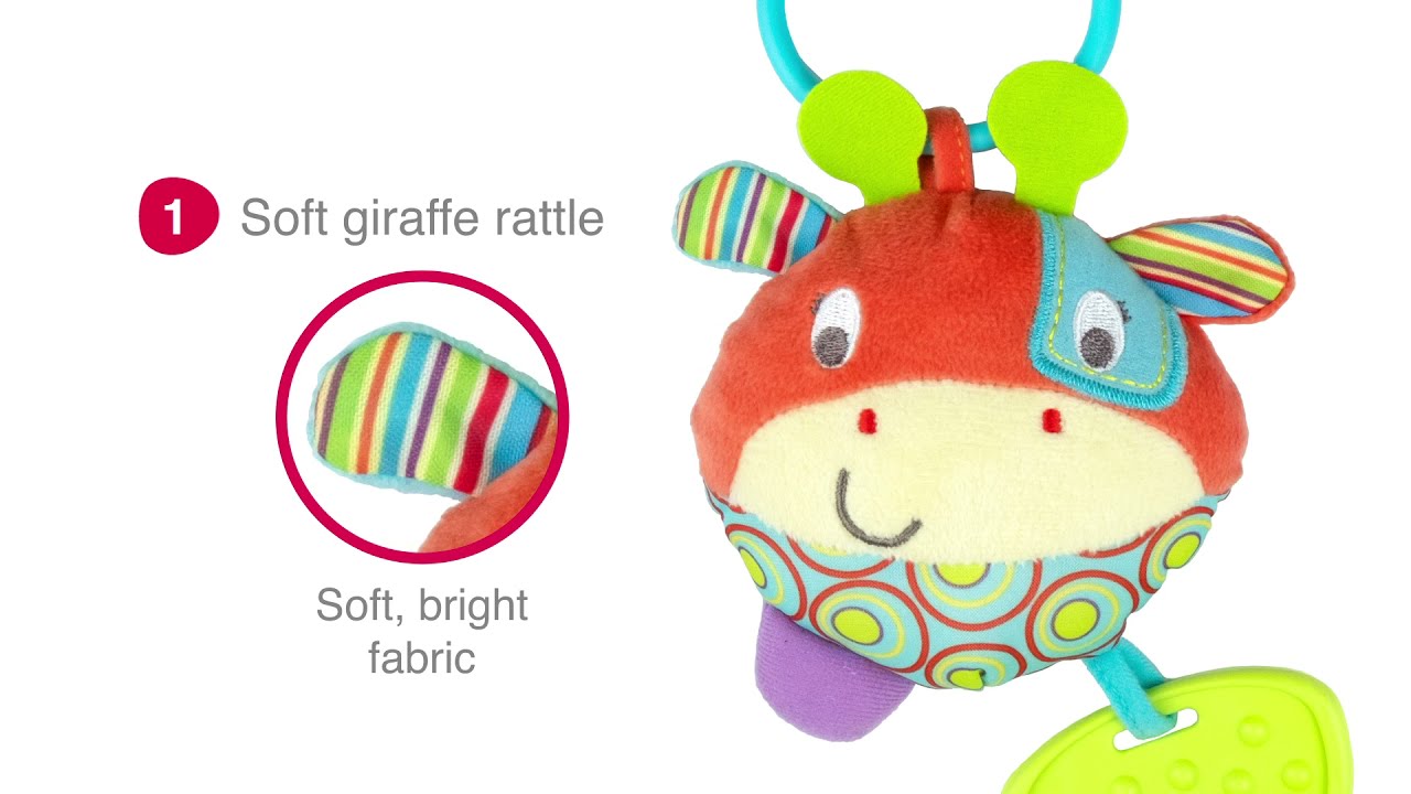 Winfun Round Patch the Giraffe Teether Rattle