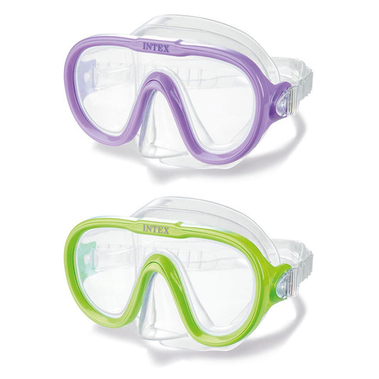 Intex Sea Scan Swim Snorkel Diving Mask Kids Adjustable Swimming Goggles