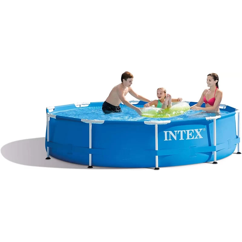 intex Deep Metal Frame Pool (with pump) 305x76cm – All in One Market