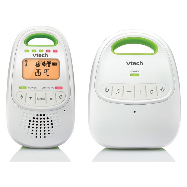 VTech Baby Digital Audio Baby Monitor, White/Green