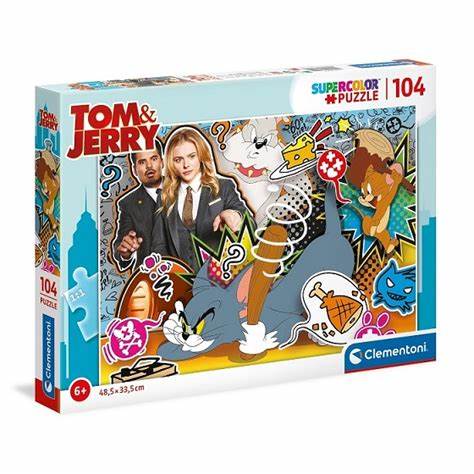 Clementoni Tom & Jerry, Supercolor Puzzle, 104 pcs