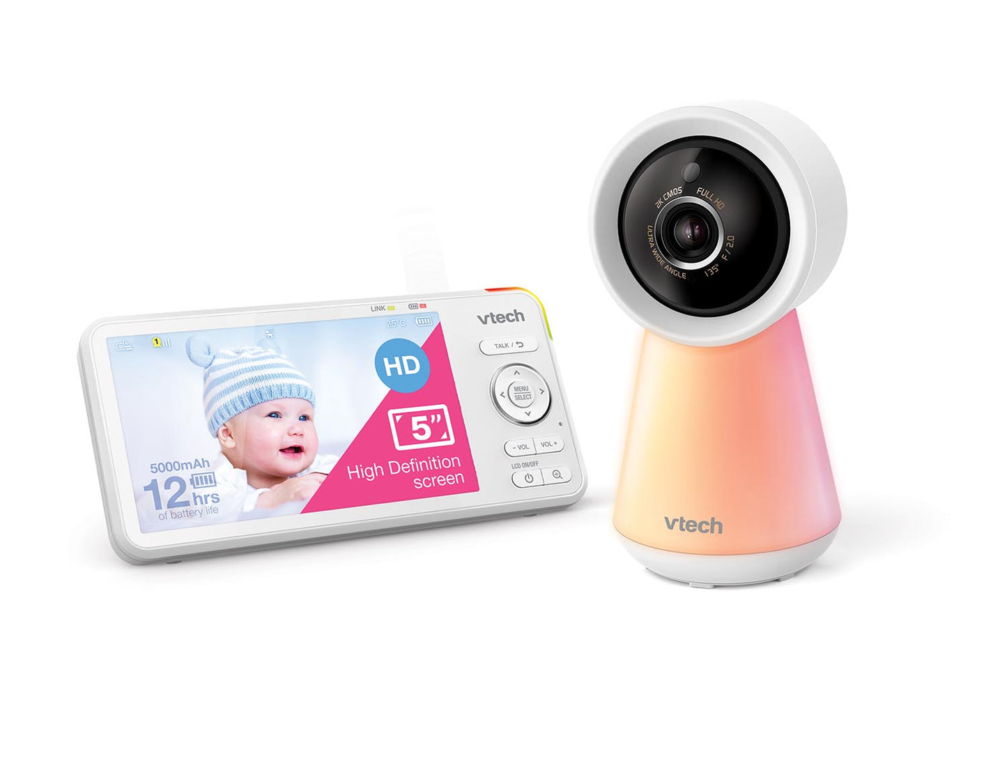 Vtech 5" Smart Wi-Fi 1080p Monitor with Remote Access