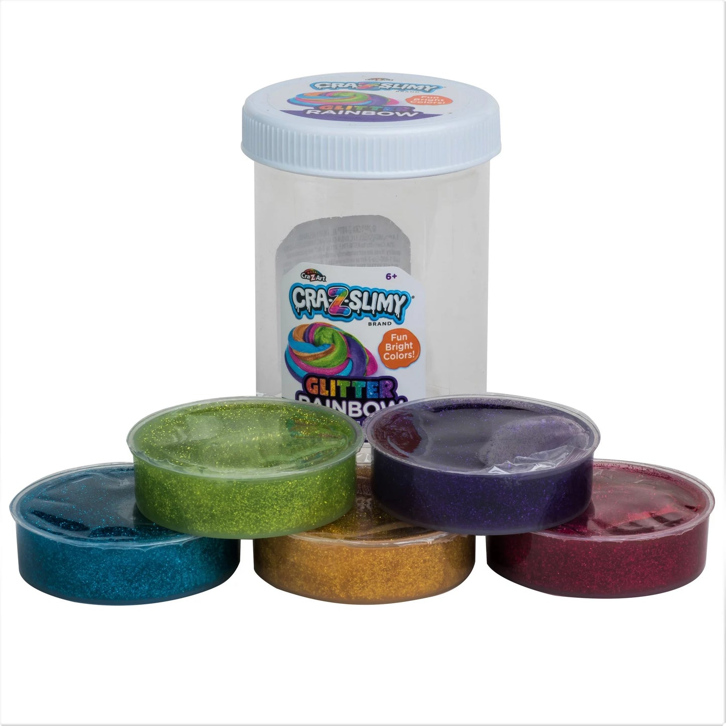 Cra-Z-Art Cra-Z-Slimy Rainbow Glitter Multicolor Slime Jar
