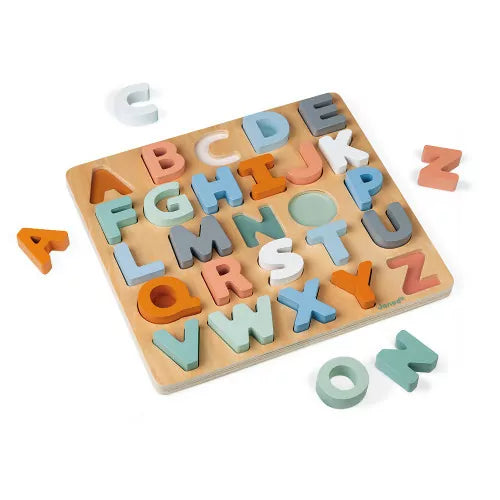 Janod Sweet Cocoon Wooden Alphabet Puzzle