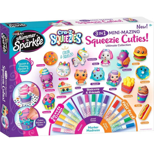 Cra-Z-Art Shimmer N Sparkle 3 in 1 Mini-Mazing Squeezy Cuties