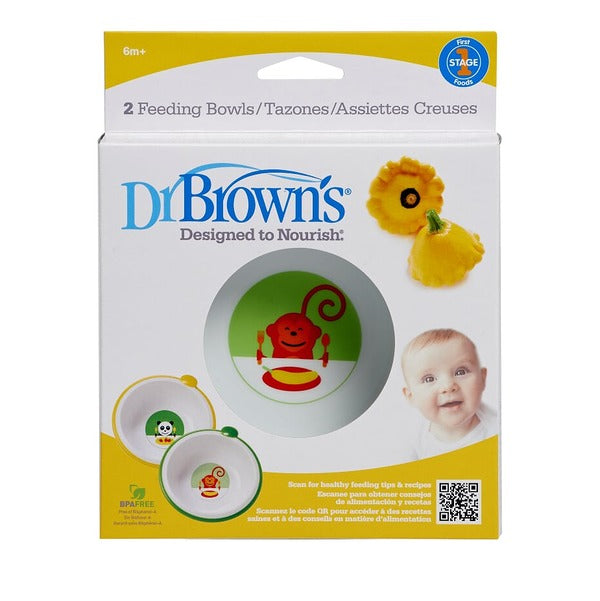 Dr. Brown's Non-slip food bowls, 2 pcs. 6+