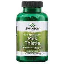 Swanson Milk Thistle - Silymarin 500mg 100 Caps