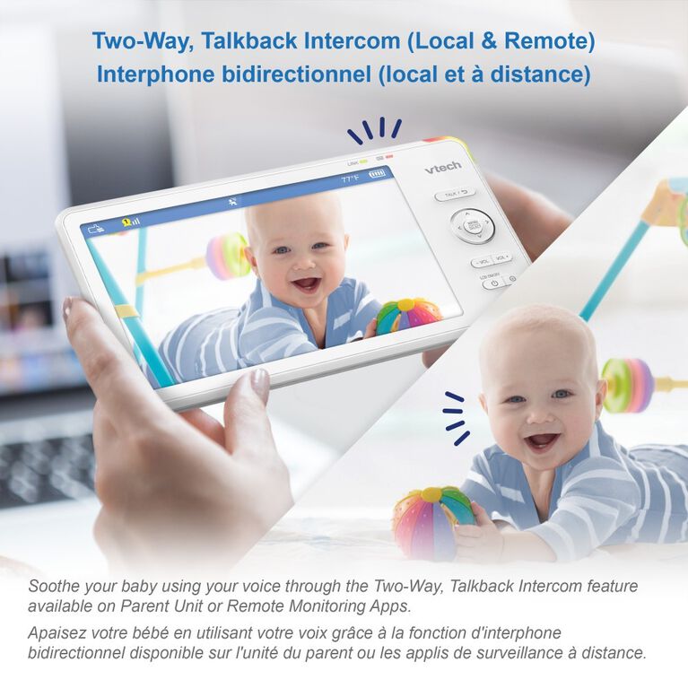 Vtech 1080p Smart WiFi Remote Access 360 Degree Video Baby Monitor