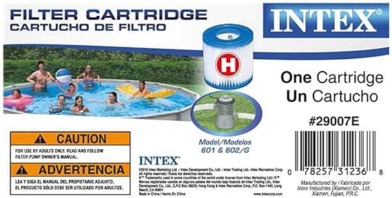 Intex Type H Filter Cartridge for Pools