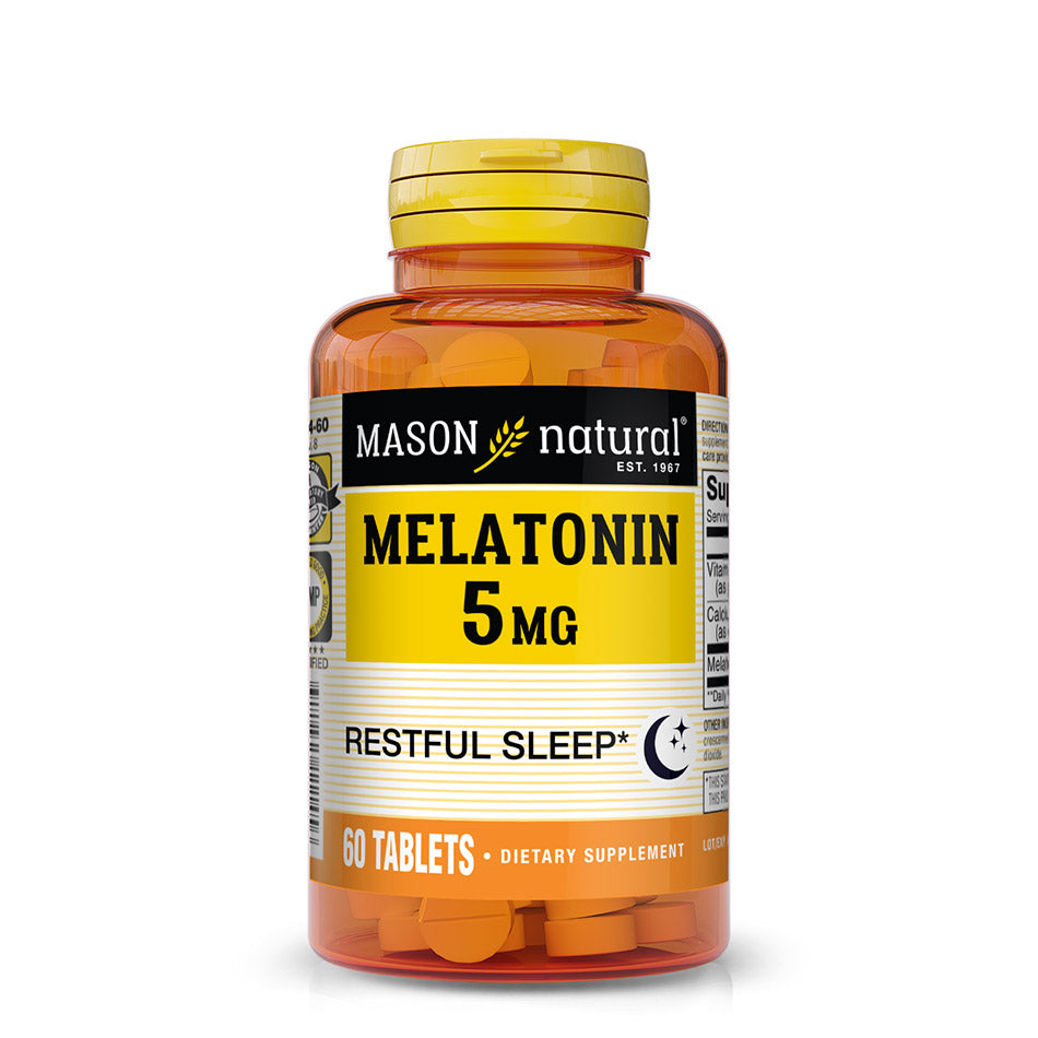 Mason Natural Melatonin 5mg, 60 tabs