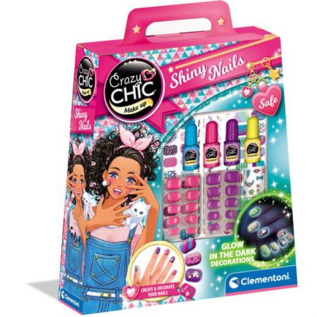 Clementoni Crazy Chic Nail Glow In The Dark