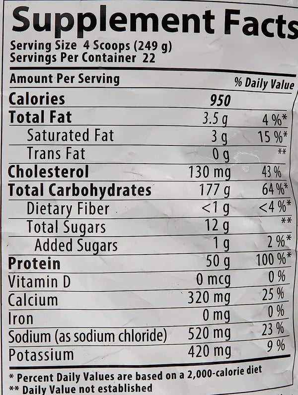 Nutrabolics  Mass Fusion 22srv