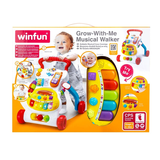 Winfun Grow-With-Me Musical Walker