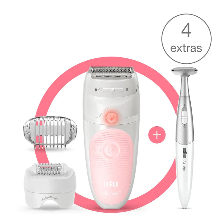 Braun Silk-épil 5 Wet & Dry Epilator with 4 Extras