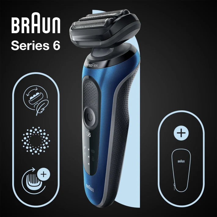 Braun Series 6, Wet & Dry Shaver, Blue
