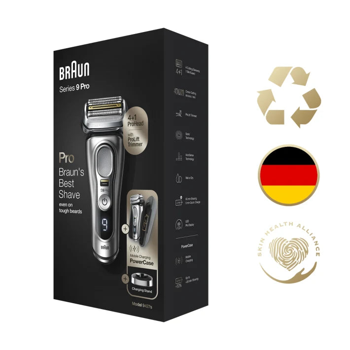 Braun Series 9 Pro, Wet & Dry Shave, Silver