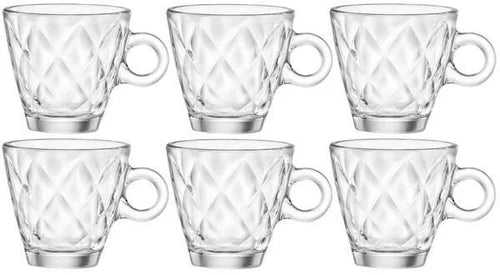 BORMIOLI ROCCO Espresso Cups and Saucer - Dozen