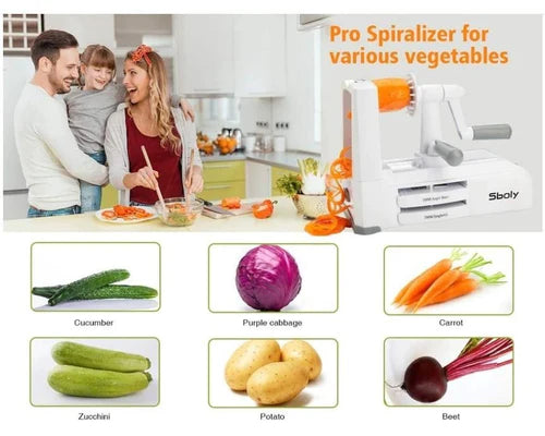 SBOLY 5 Blades Vegetable Spiralizer