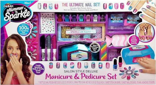 Cra-Z-Art Shimmer N Sparkle Salon Style Deluxe Manicure & Pedicure