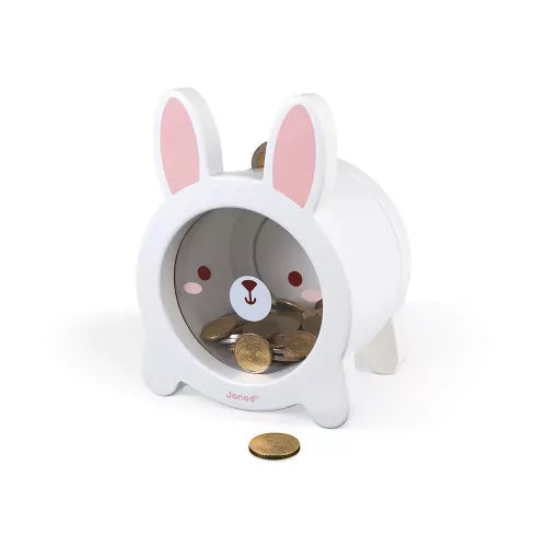 Janod Rabbit Wooden Moneybox