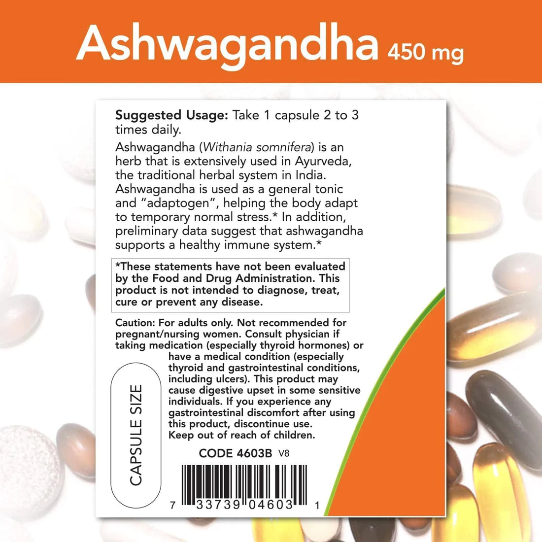 NOW Ashwagandha 90cap