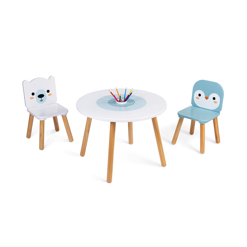 Janod Table and 2 Chairs - Polar