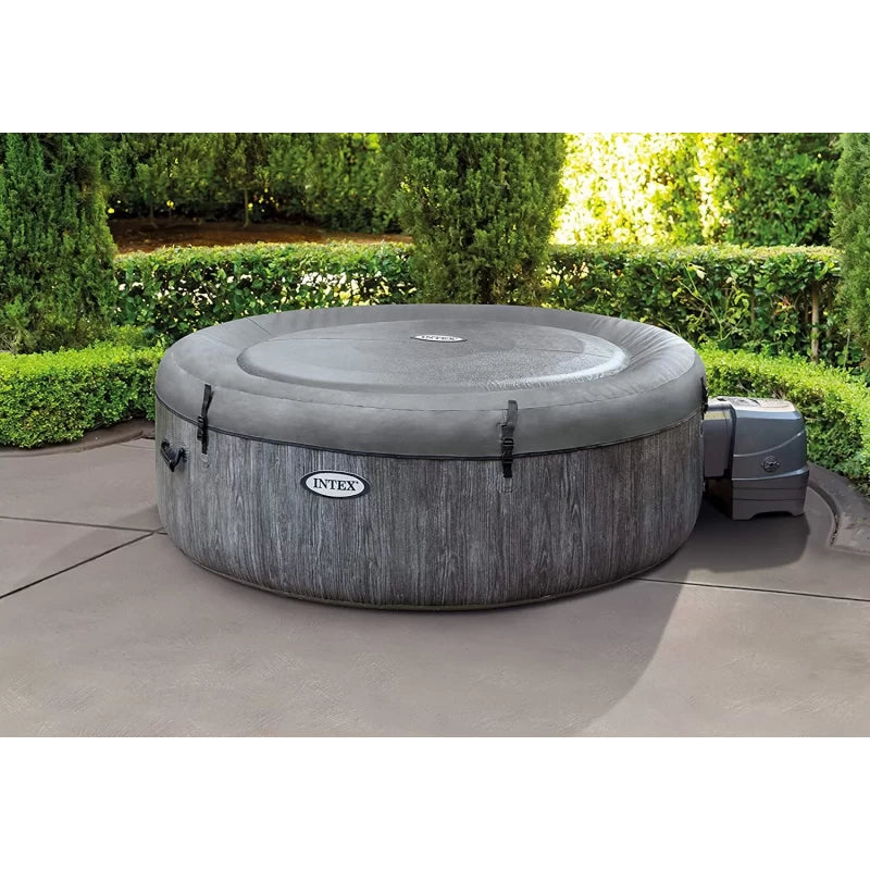 Intex PureSpa Bubble Greywood Deluxe 196x71cm, Round 4pers