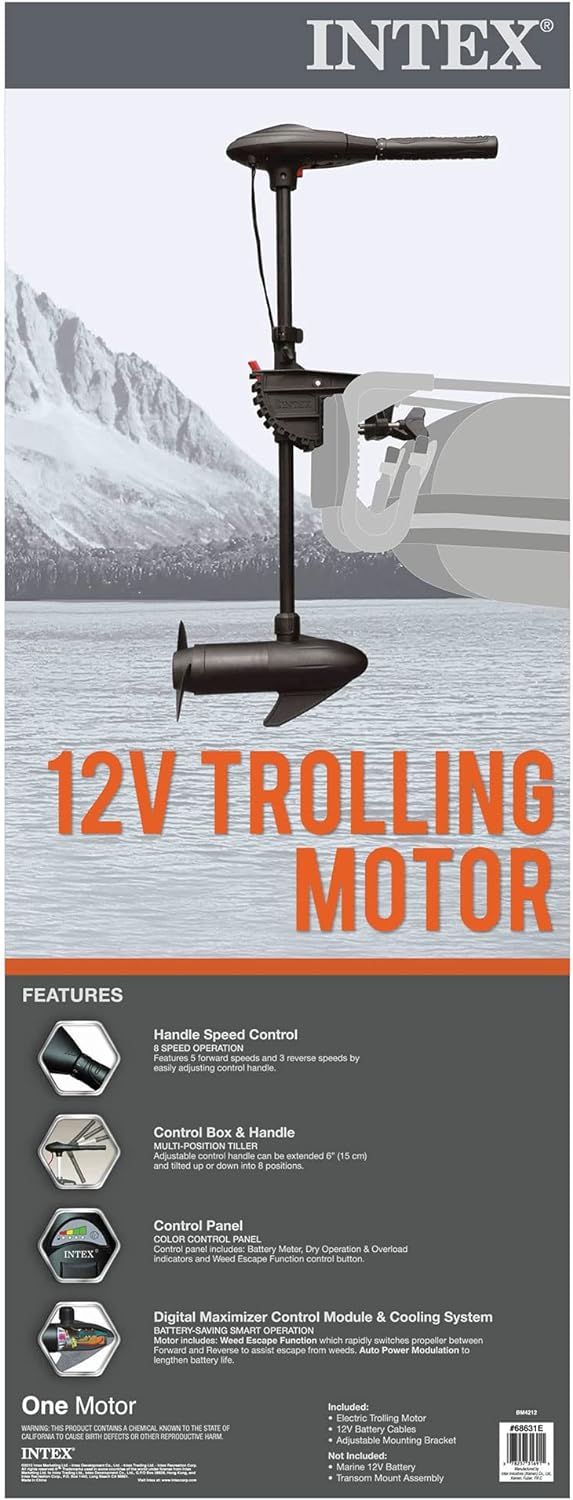 Intex 12V Transom Mount Boat Trolling