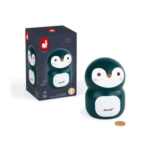 Janod Penguin Wooden Moneybox