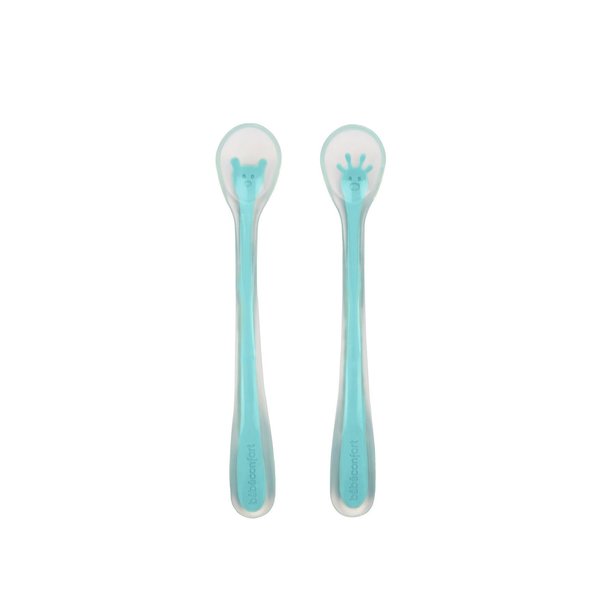 Bebeconfort Soft Silicone Spoons - Set of 2